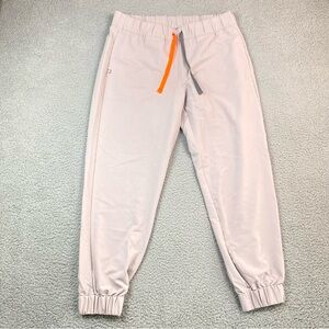 FIGS Light Pink Stretch Jogger Scrub Pants Women’s Size L Large